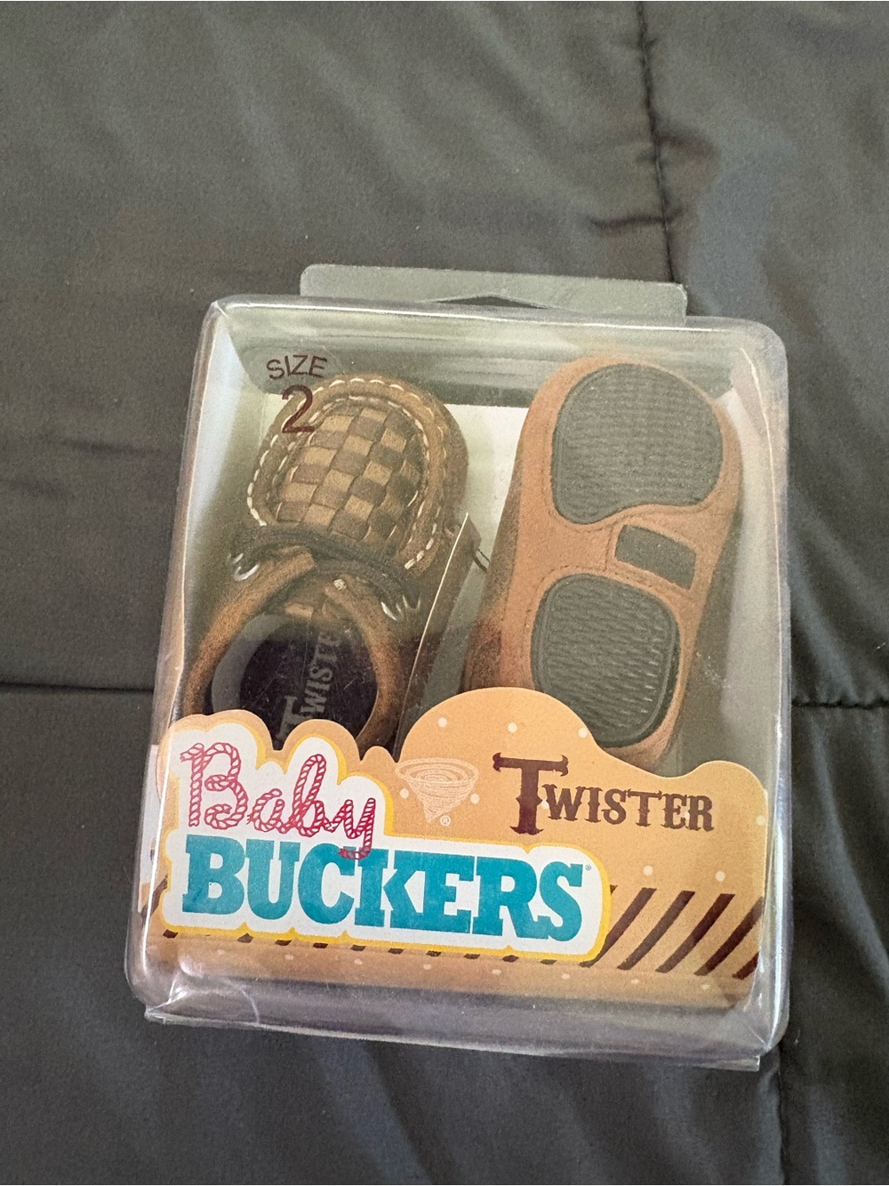Twister Baby Buckers Kids Brown Moccasin Shoes